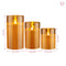 Pauleen 48121 Classy Golden Candle was 2 stuks Set Timer batterij goud glas/was