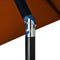 vidaXL - Parasol - met - metalen - paal - 300 - cm - terracottakleurig