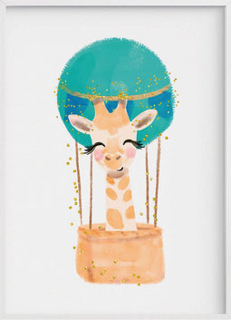 Schilderij Crochetts Multicolour 33 x 43 x 2 cm Giraf