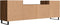 vidaXL - Tv-meubel - 160x35x55 - cm - bewerkt - hout - bruin - eikenkleur