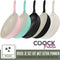COOCK 19-Delige Pannenset - Gerecycled Aluminium - Keramische Anti-Aanbaklaag - Wit (19 stuks)