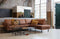 BePureHome Rodeo Hoekbank Rechts - Recycle Leer - Cognac - 85x266x86