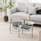 Coast Salontafel - 3 Laags - Gehard Glas - Modern - 89 x 50 x 45 cm - Wit