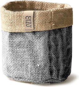 Sizo bag jute grijs Ø 20 cm