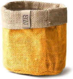 Sizo Waterdichte Plantenzak van Jute 30 cm Mosterd Geel