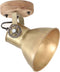 vidaXL Wand-/plafondlampen industrieel 2 st E27 20x25 cm messingkleur