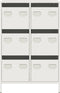 vidaXL Hoge Kast - 68x39x101,5 cm - Koudgewalst Staal - Wit