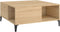 vidaXL - Salontafel - 80x80x36,5 - cm - bewerkt - hout - sonoma - eikenkleurig