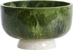 Light&living Schaal Ø28x17 cm LEWOTOBI groen+wit