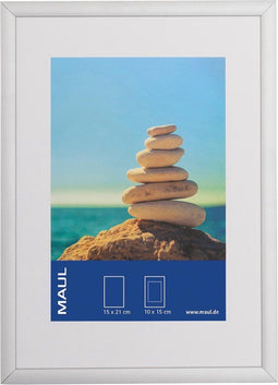 Fotolijst MAUL design 21x30cm aluminium zilver | 6 stuks