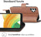 iMoshion Hoesje Geschikt voor Samsung Galaxy A13 (4G) Hoesje Met Pasjeshouder - iMoshion Luxe Bookcase - Bruin