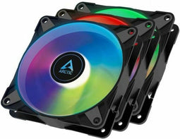 Arctic P12 PWM PST A-RGB 0dB - Ventilator 120mm - 0 ~ 2000 RPM - Zwart (3-pack)