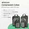 Volcan Compression Packing Cubes - Koffer Organizer Set - Compressierits - Set van 4 - Botanisch Groen (set van 4)