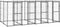 vidaXL - Hondenkennel - met - dak - 9,68 - m² - staal