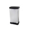 Curver Deco Bin Duo - Prullenbak - 2x 23L - Soft-Close - Metallic (2 stuks)
