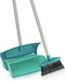 Leifheit Mariaset - Stoffer en blik met lange steel - Gesloten blik - Turquoise Grijs