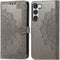 iMoshion Hoesje Geschikt voor Samsung Galaxy S23 Hoesje Met Pasjeshouder - iMoshion Mandala Bookcase - Grijs