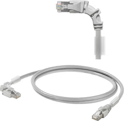Weidmüller 2703320012 RJ45 Netwerkkabel, patchkabel CAT 6A S/FTP 1.20 m Grijs 1 stuk(s)