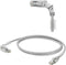 Weidmüller 2703320012 RJ45 Netwerkkabel, patchkabel CAT 6A S/FTP 1.20 m Grijs 1 stuk(s)