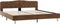 vidaXL - Bedframe - kunstsuède - bruin - 180x200 - cm