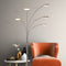 Mexlite Synna 1327ST - Vloerlamp - Draaibaar dimbaar LED - Zilver