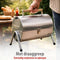 Alpina Houtskool BBQ - Draagbare BBQ met Handgreep - Ventilatieopeningen - RVS 38 x 30 x 19 cm