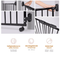 SafetyThings traphekje op wielen - traphekje - 80 - 130 cm zonder drempel - Zwart