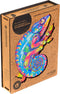 UNIDRAGON Houten Puzzel Voor Volwassenen Dier - Regenboogkleurige Kameleon - 314 stukjes - King Size 31x41 cm