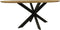 Tafel Bern ovaal swiss edge - 180x100x76 - Naturel - Mangohout/metaal