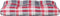 vidaXL - Palletkussen - ruitpatroon - 80x40x12 - cm - stof - ruitpatroon - rood