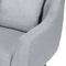 ARENDAL - Fauteuil - Lichtgrijs - Polyester