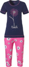Rebelle Spring Daisy - Pyjamaset - Gebloemd - Roze - Maat 44