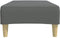 vidaXL - Voetenbank - 77x55x31 - cm - stof - donkergrijs