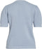 Vila Vidalo - Trui O-neck Korte mouwen - 50% Katoen - Kentucky Blue Dames