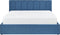 DREUX - Bed met opbergruimte - Blauw - 160 x 200 cm - Polyester