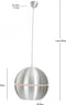 Steinhauer Bollique - Hanglamp - 1 lichts - E27 fitting - Staal - ø 35 cm