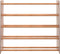 vidaXL - Schoenenrek - 90x24x81 - cm - bewerkt - hout - bruin