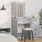 vidaXL - Kaptafel - met - LED-verlichting - - - Grijs - Sonoma - 50x41x135 - cm