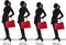 SOCHA Dames Laptoptas Straight Line Rood X 15.6 inch