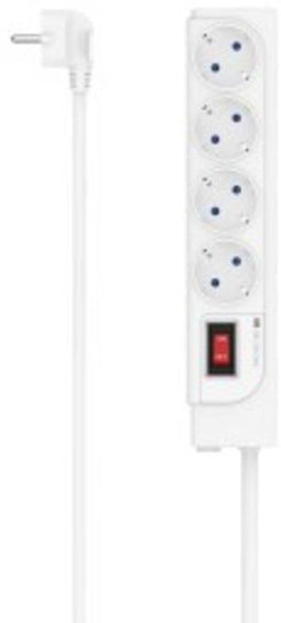 Hama 00223165 Stekkerdoos met schakelaar Wit Randaarde stekker 1 stuk(s)