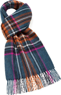 Sjaal Bath Groen (Teal) - Meriono Lamswol - 25 x 190 - Bronte by Moon Scotland