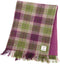 Sjaal Harris Tweed Paars Heide (Heather check)- Zachte Fleece binnenkant - 25 x 155 - Glen Appin of Scotland