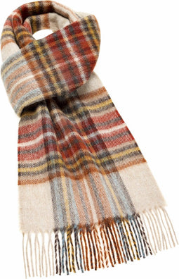 Sjaal Otley Rust - Meriono Lamswol - 25 x 190 - Bronte by Moon Scotland