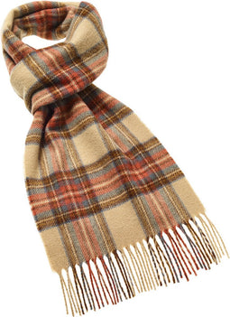 Sjaal Tartan Antique Dress Stewart - Meriono Lamswol - 25 x 190 - Bronte by Moon Scotland