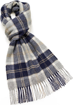 Sjaal Tartan Bannockbane Silver - Meriono Lamswol - 25 x 190 - Bronte by Moon Scotland