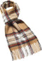 Sjaal Tartan Camel Stewart - Meriono Lamswol - 25 x 190 - Bronte by Moon Scotland