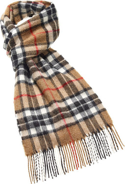 Sjaal Tartan Camel Thompson - Meriono Lamswol - 25 x 190 - Bronte by Moon Scotland