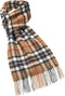 Sjaal Tartan Camel Thompson - Meriono Lamswol - 25 x 190 - Bronte by Moon Scotland