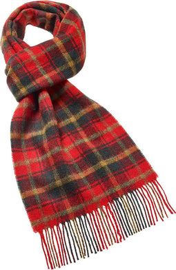 Sjaal Tartan Dark Maple - Meriono Lamswol - 25 x 190 - Bronte by Moon Scotland