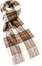 Sjaal Tartan Natural Dress Stewart - Meriono Lamswol - 25 x 190 - Bronte by Moon Scotland